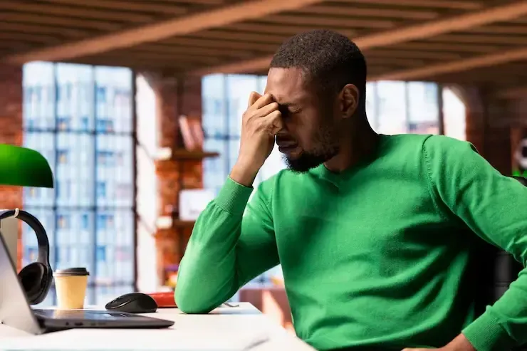 Stressed person
