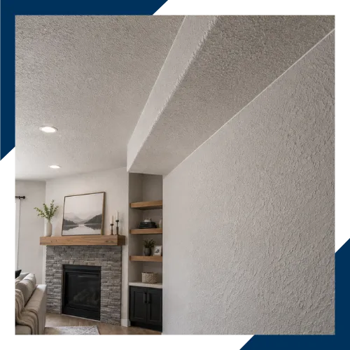 Fresh wall finish after Texture Services in Bend, OR