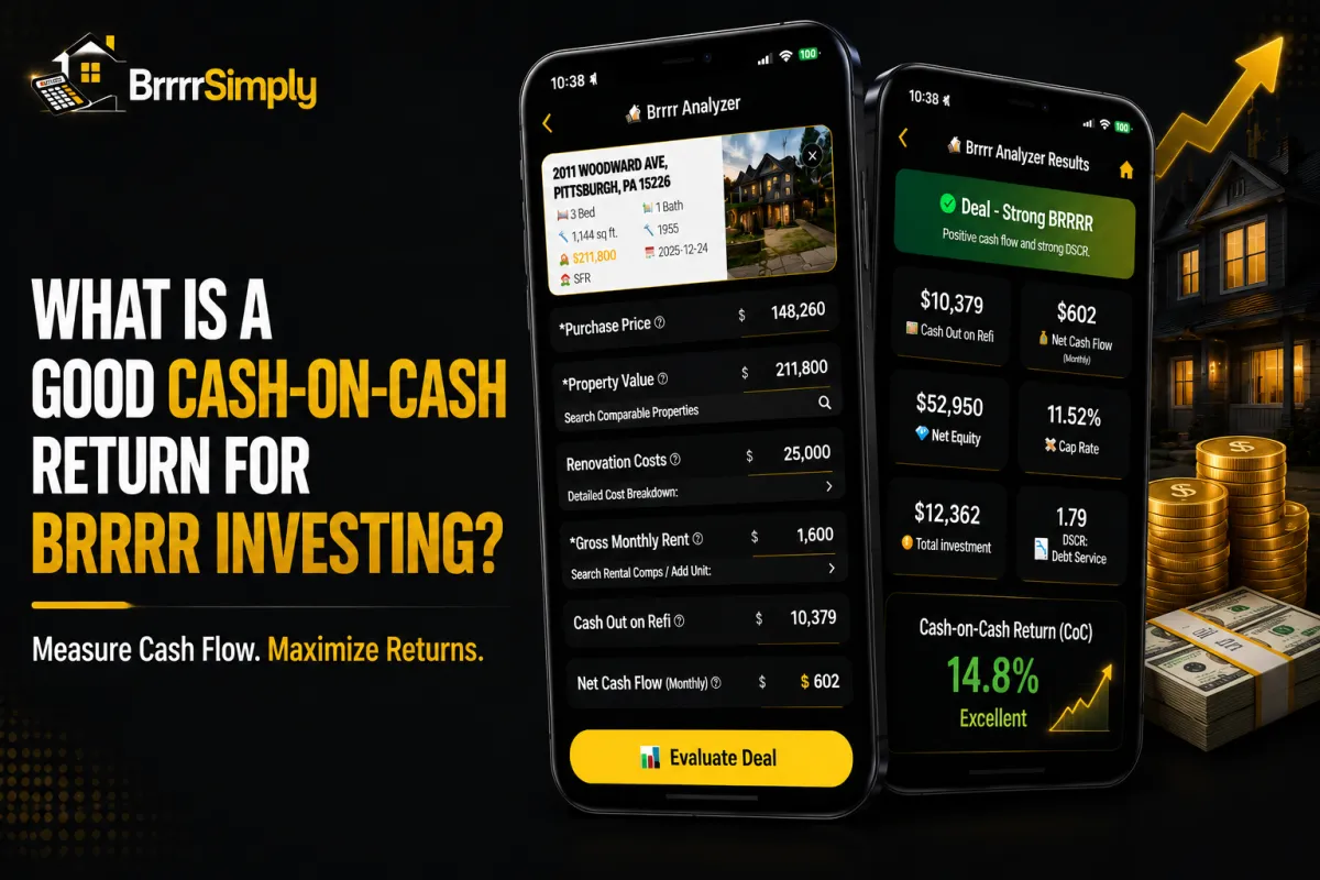 What is a Good Cash-on-Cash Return for BRRRR Investing