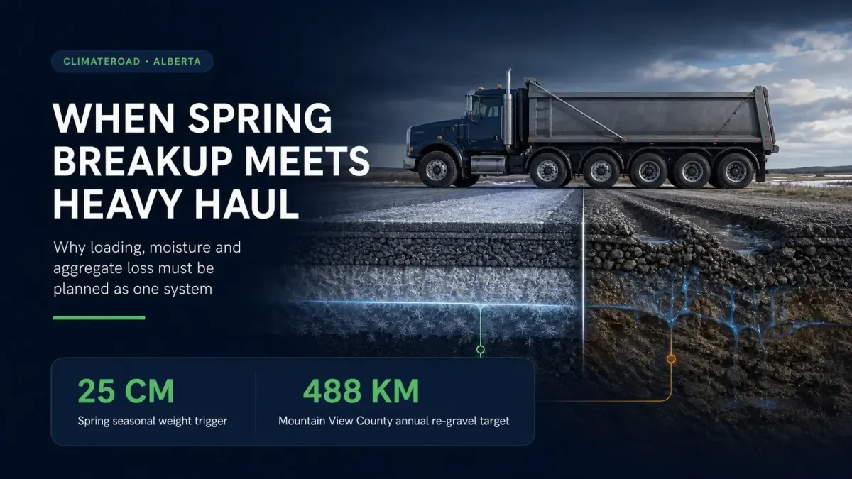 When Spring Breakup Meets Heavy Haul