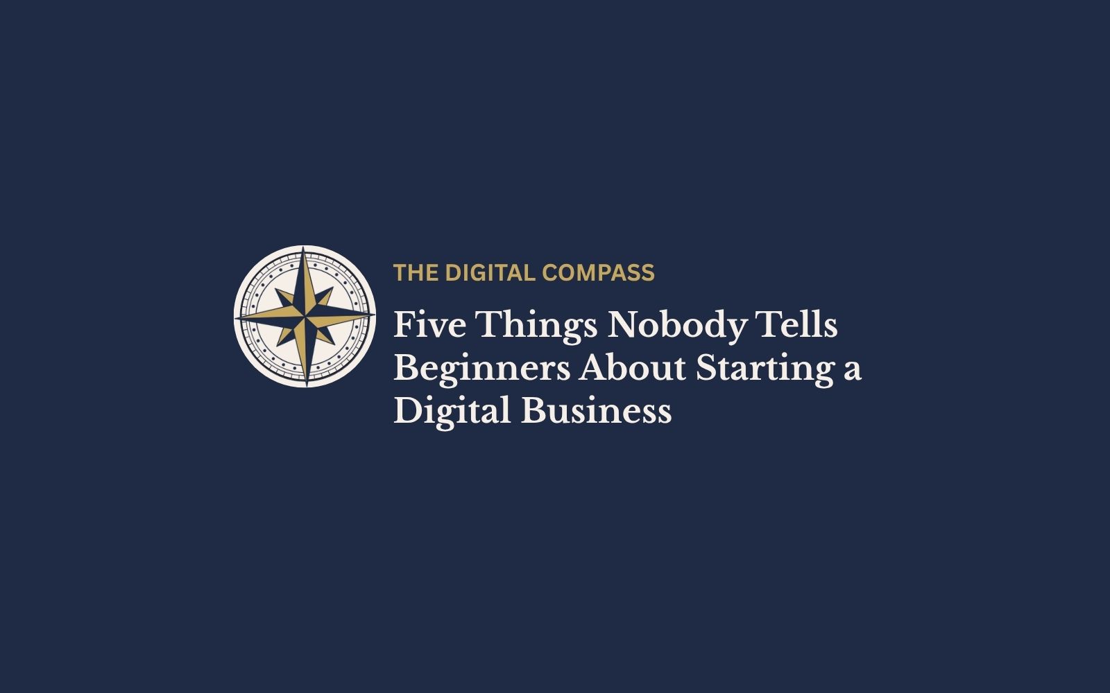 Five Things Nobody Tells Beginners | Pathfinder Digital Hub