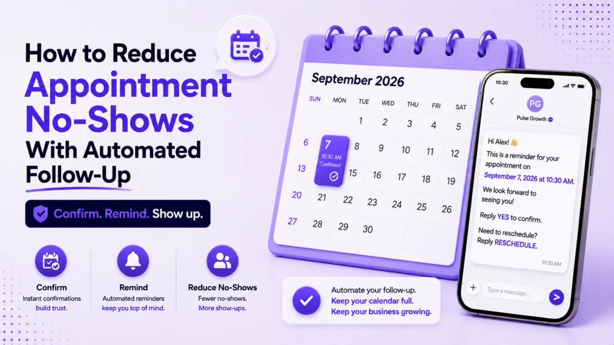 How to Reduce Appointment No-Shows (Hint: It's Your Follow-Up, Not Your Clients)