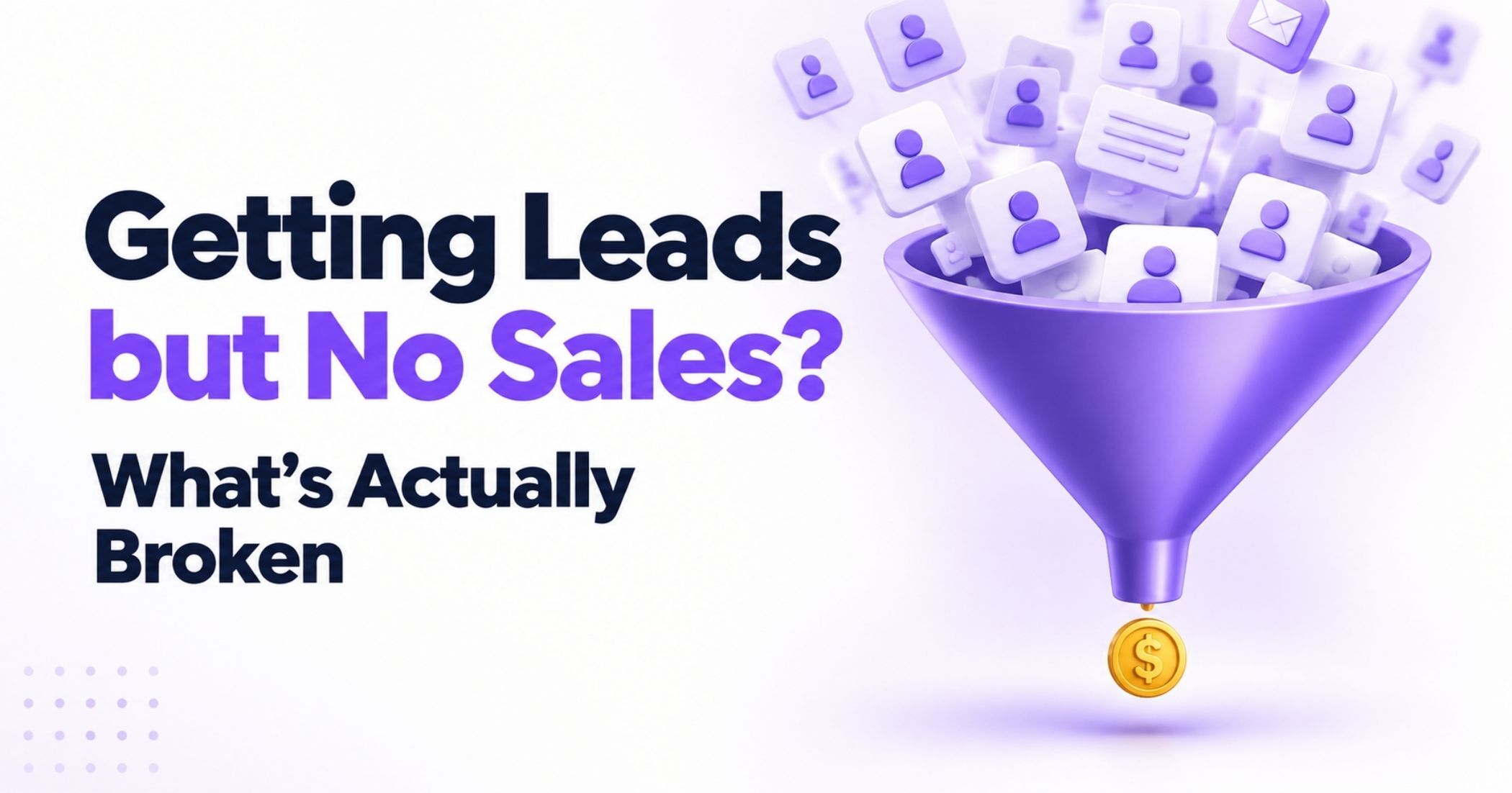 Getting Leads but No Sales? Here's What's Actually Broken