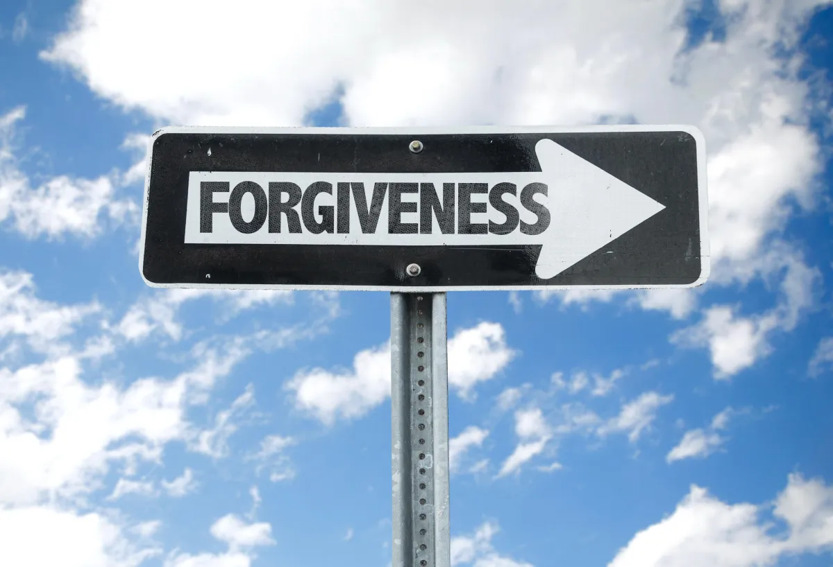 Abstract colorful illustration suggesting release and forgiveness