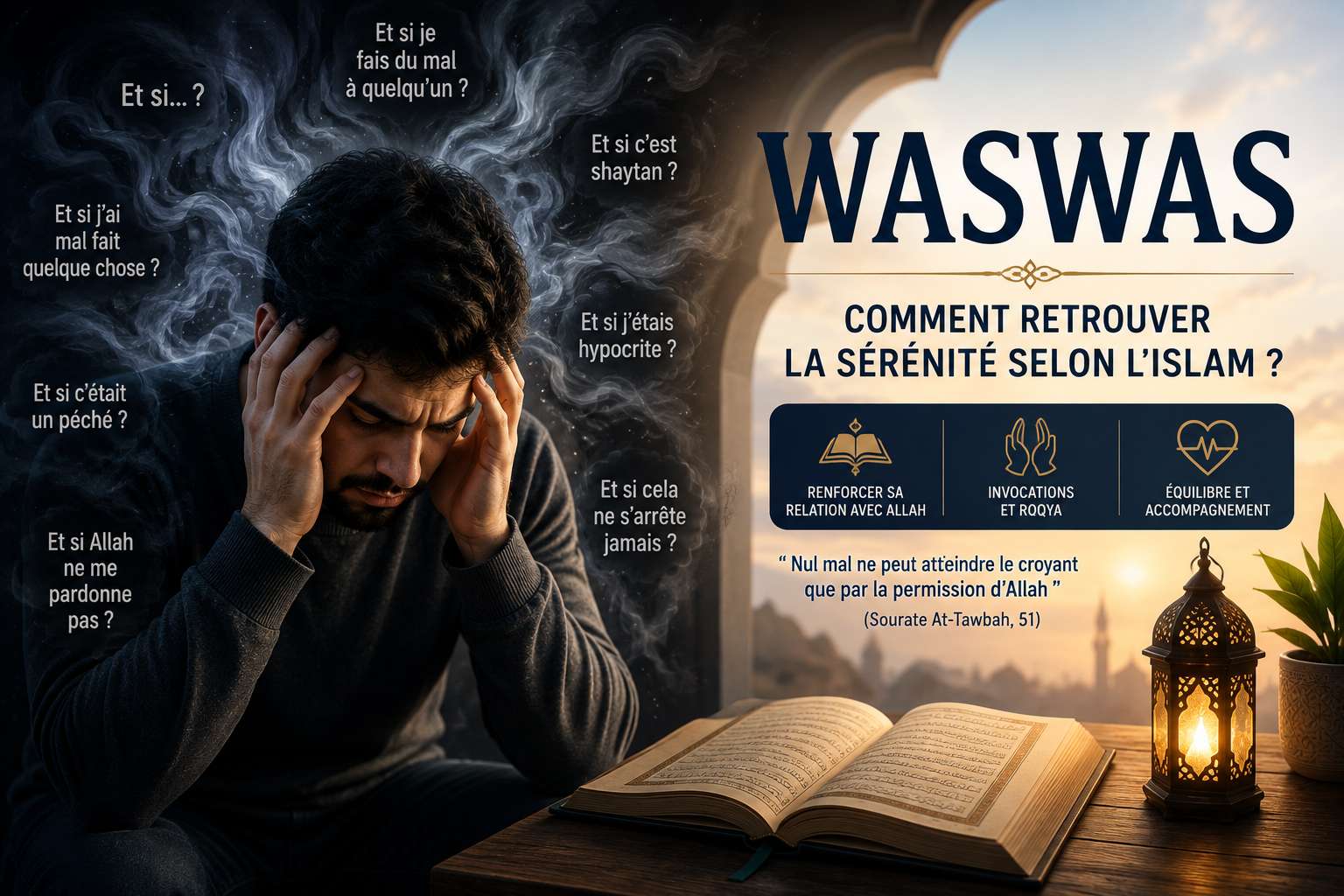 Waswas (obsessions) : comment retrouver la sérénité selon l'islam ?