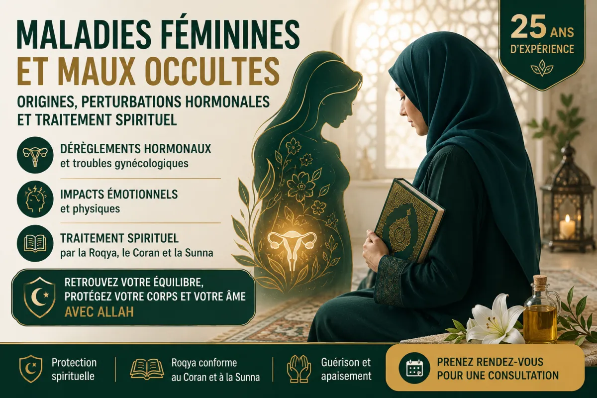 Maladies Féminines et Maux Occultes : Origines, Perturbations Hormonales et Traitement Spirituel