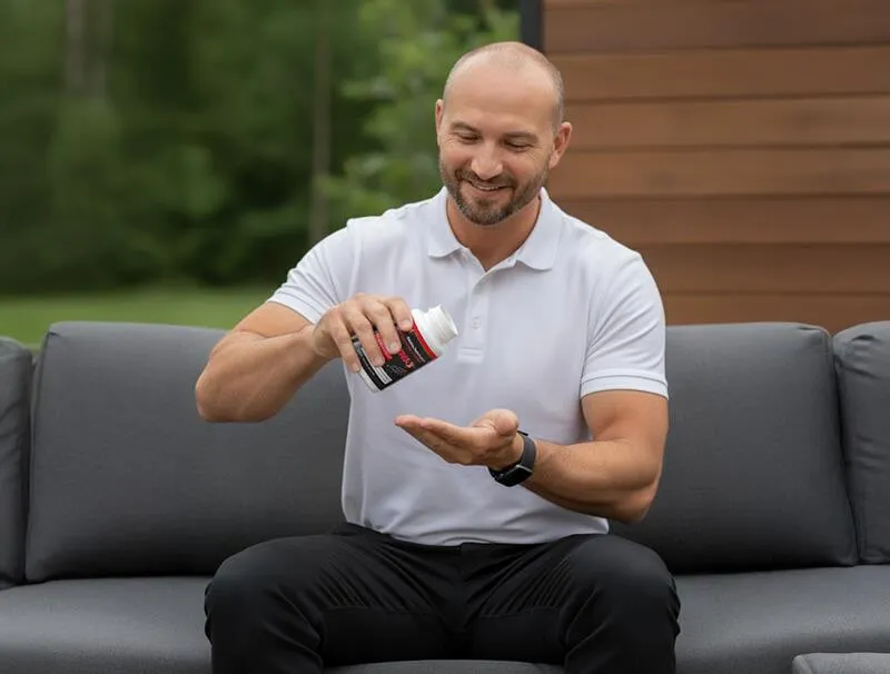 Man holding TestForm-X