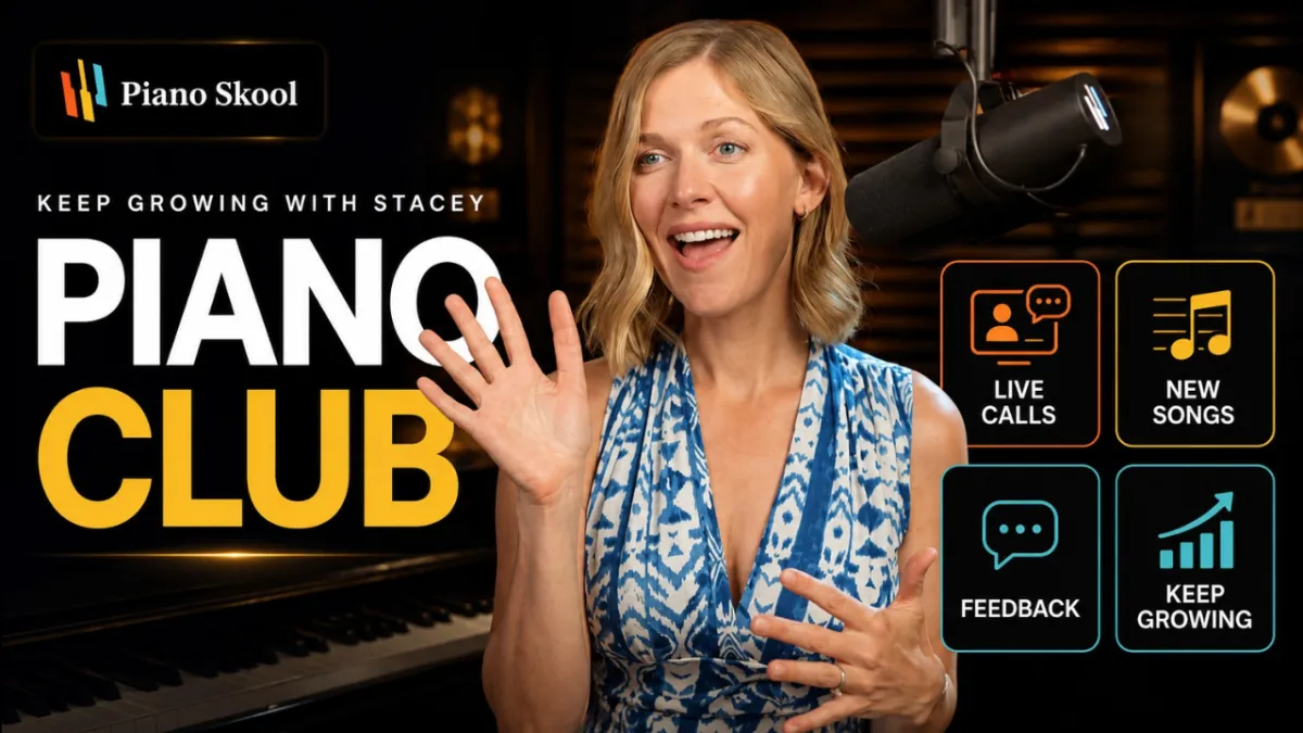 100-Day Piano Roadmap complete course package including workbook, video lessons, core skills libraries for speed technique rhythm mastery and reading sheet music