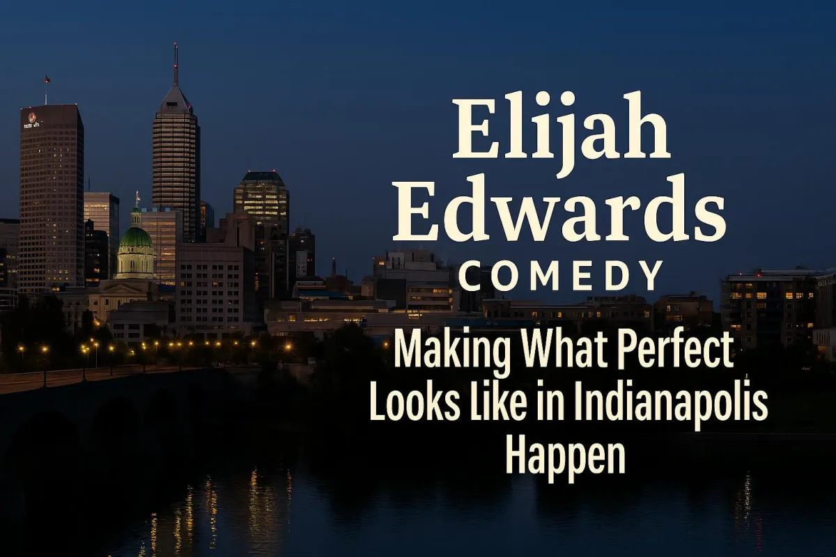 Elijah Edwards performing live at a corporate event in downtown Indianapolis