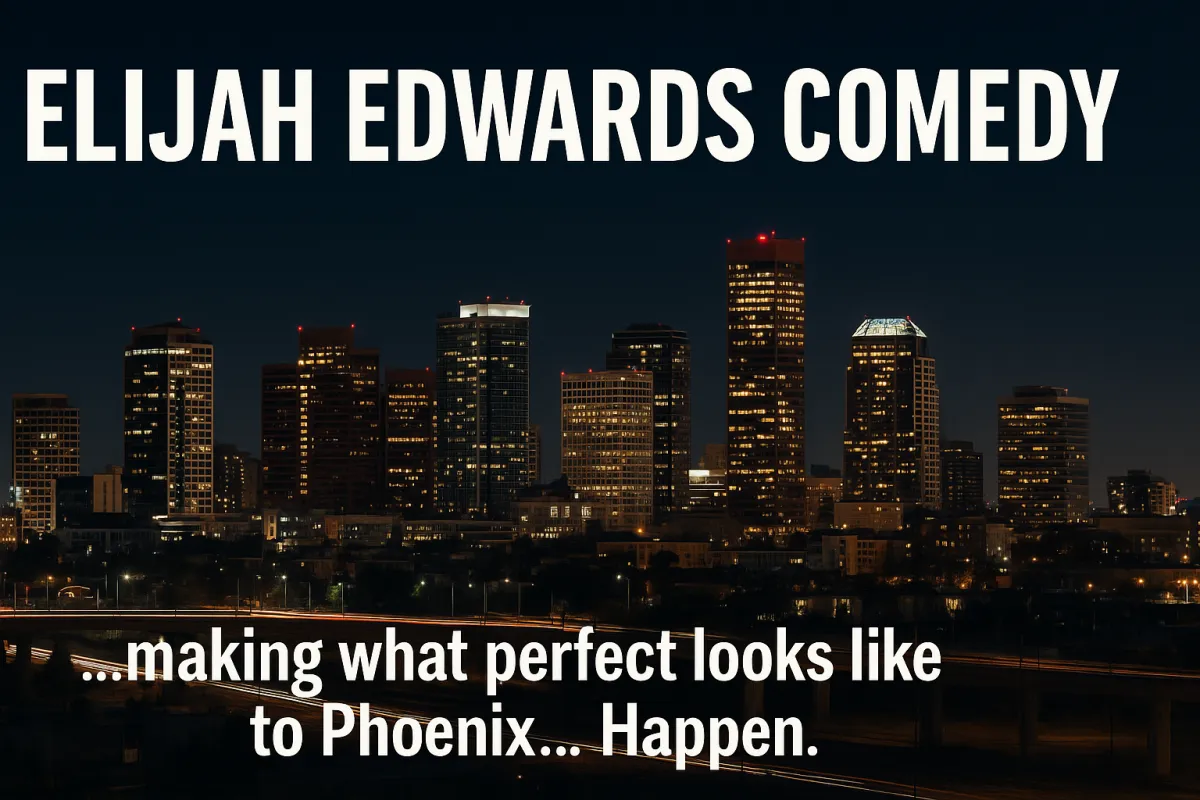 Phoenix skyline with high school event theme — Elijah Edwards Comedy Hypnosis Show