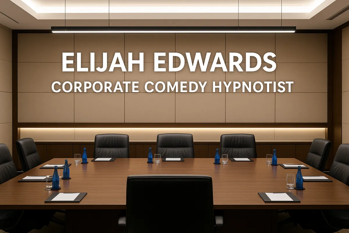 Elijah Edwards, corporate comedy hypnotist and professional event entertainer