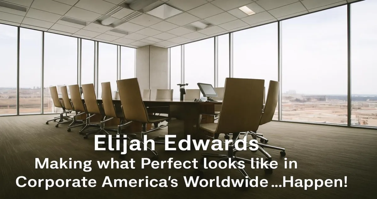 Elijah Edwards wowing top-level management at a Fortune 500 event