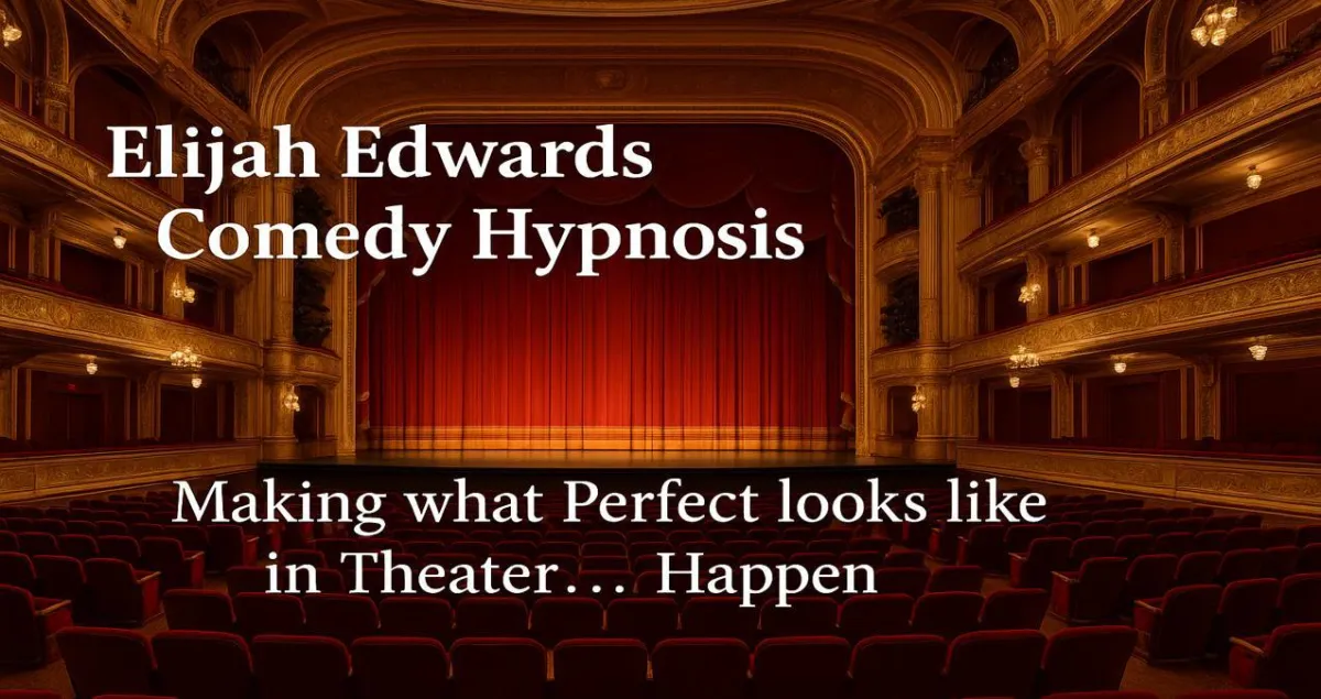 Elijah Edwards headlining a sold-out international theater with standing ovation response