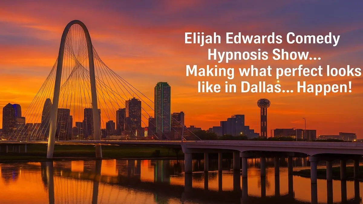 Elijah Edwards ignites a packed Dallas audience with his viral, high‑energy comedy hypnosis show