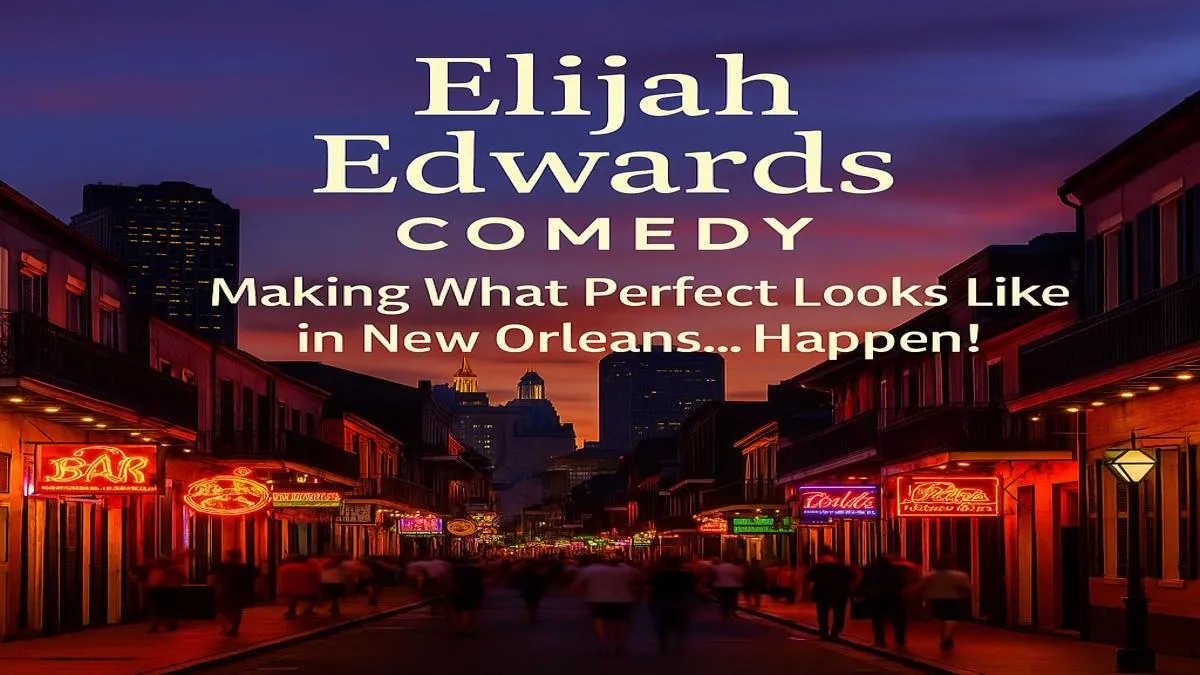 Elijah Edwards electrifying a packed New Orleans casino showroom with his viral comedy hypnosis energy