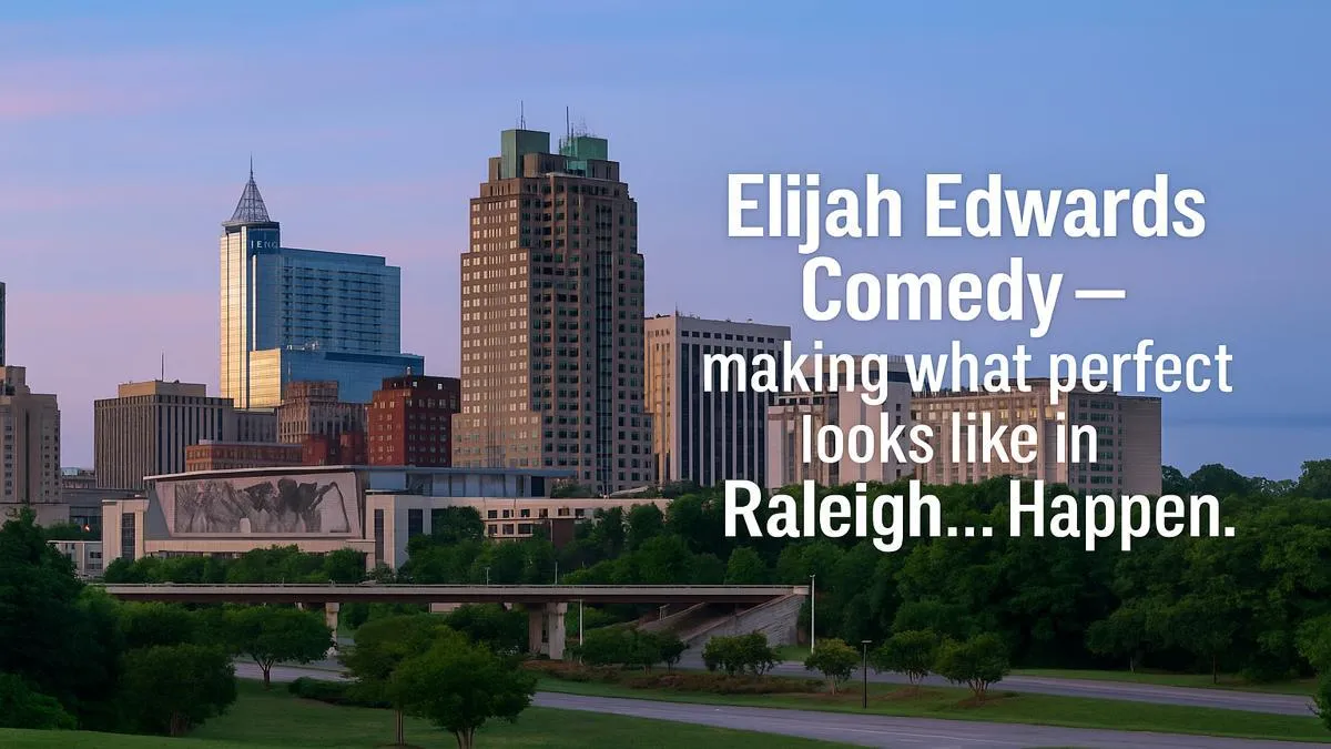 Elijah Edwards performing in a packed Raleigh-Durham casino lounge — clean hypnosis, roaring laughter, and nonstop energy.