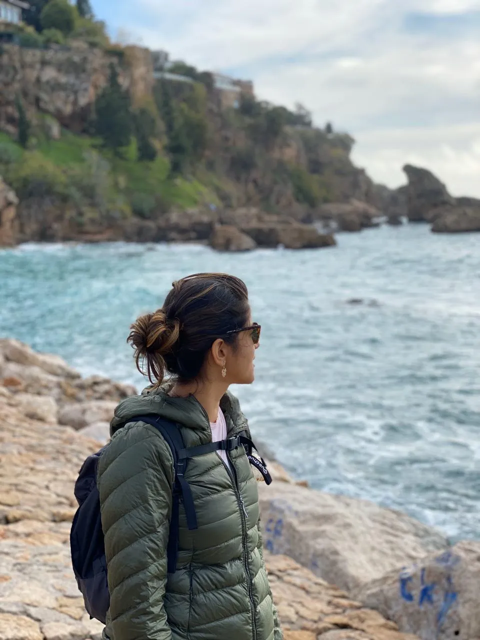 A group of friends at a coffee shop