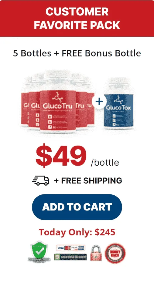 Buy GlucoTru 5 Bottles