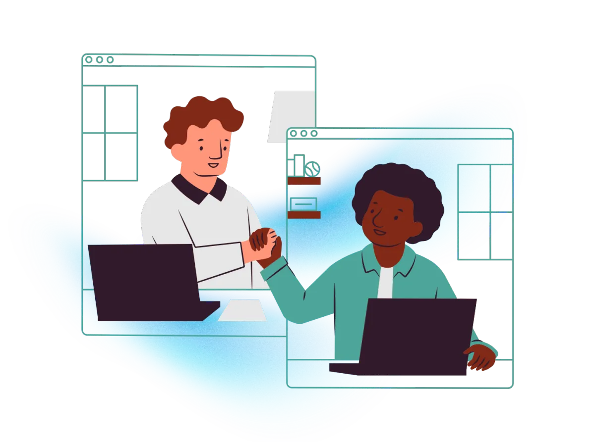 Market Advisor and STR Investor Shaking Hands on Market Match Call