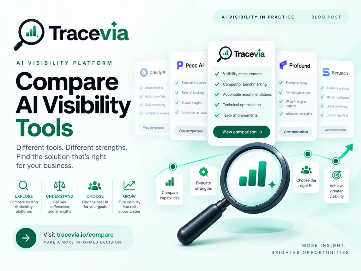 Tracevia AI Visibility Platform Comparisons