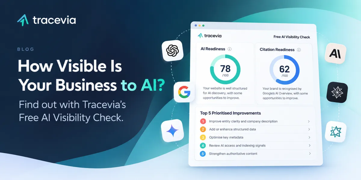 Free AI Visibility Check – See How AI Understands Your Brand | Tracevia