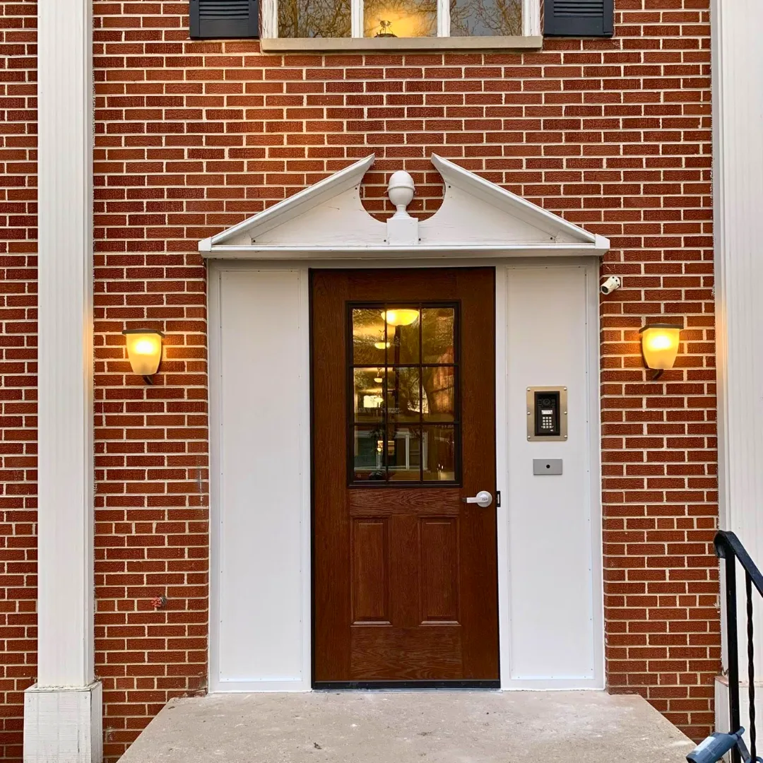 driveway pavers in front of garage