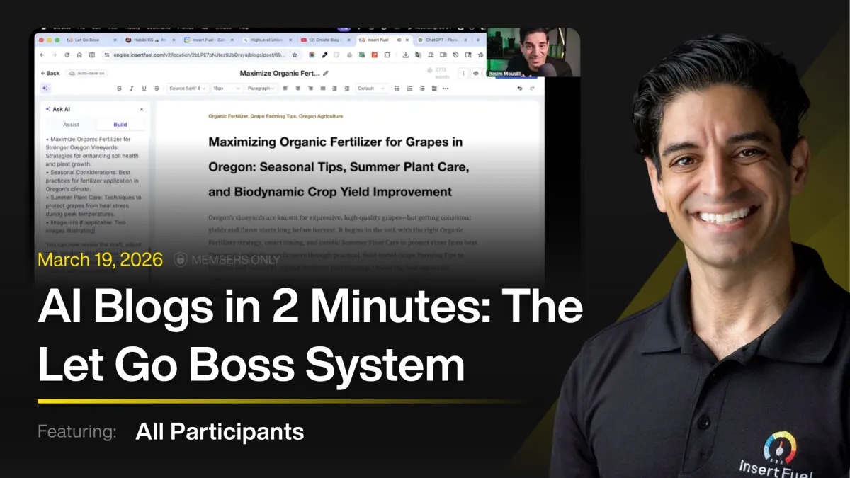 Let Go Boss – Weekly Coaching Replay (March 19)