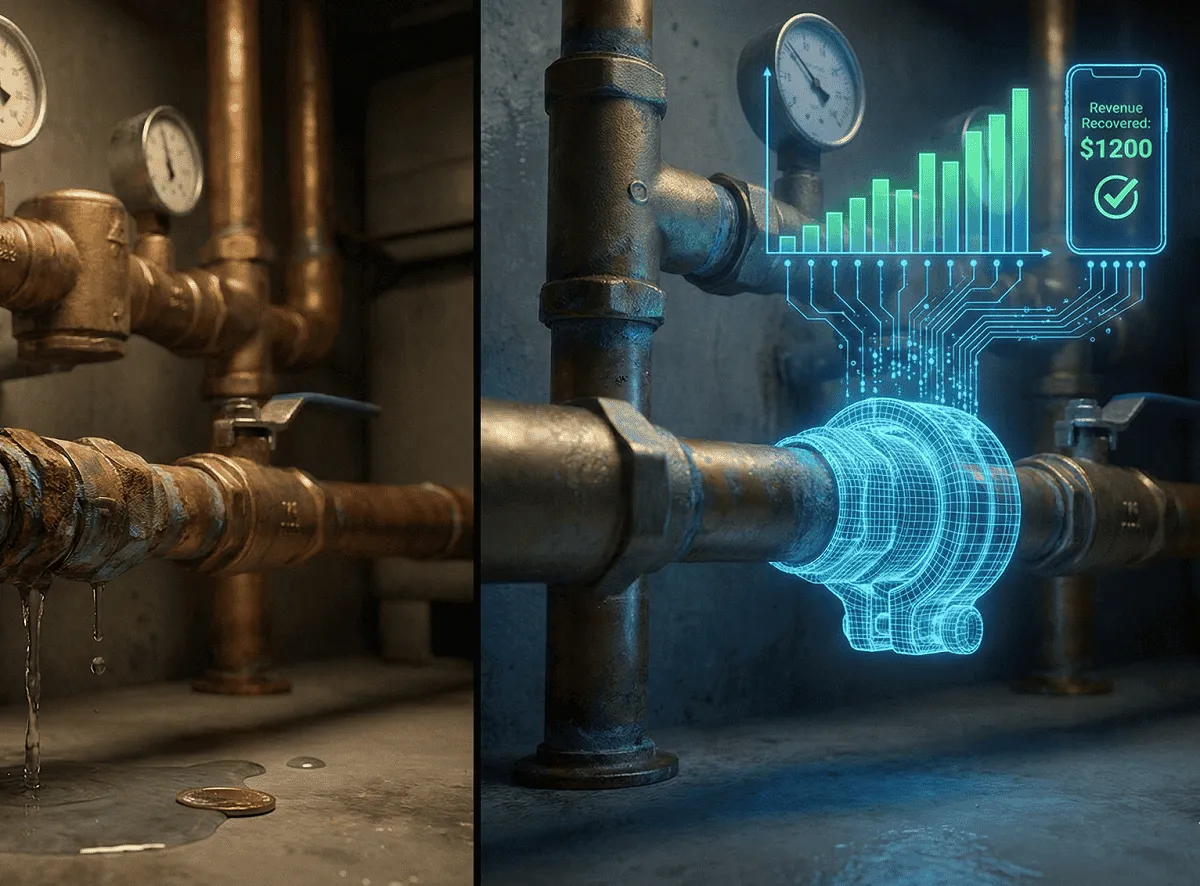 Turn leaking pipes into a growth engine