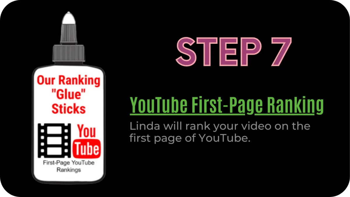 Step 7 - YouTube First-Page Ranking