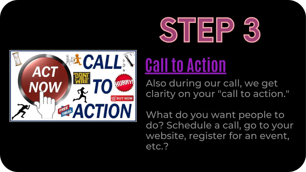 Step 3 - Call To Action