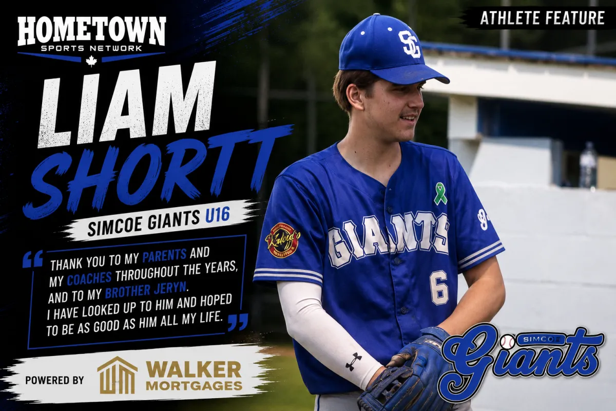 Liam Shortt, Simcoe baseball player, age 15