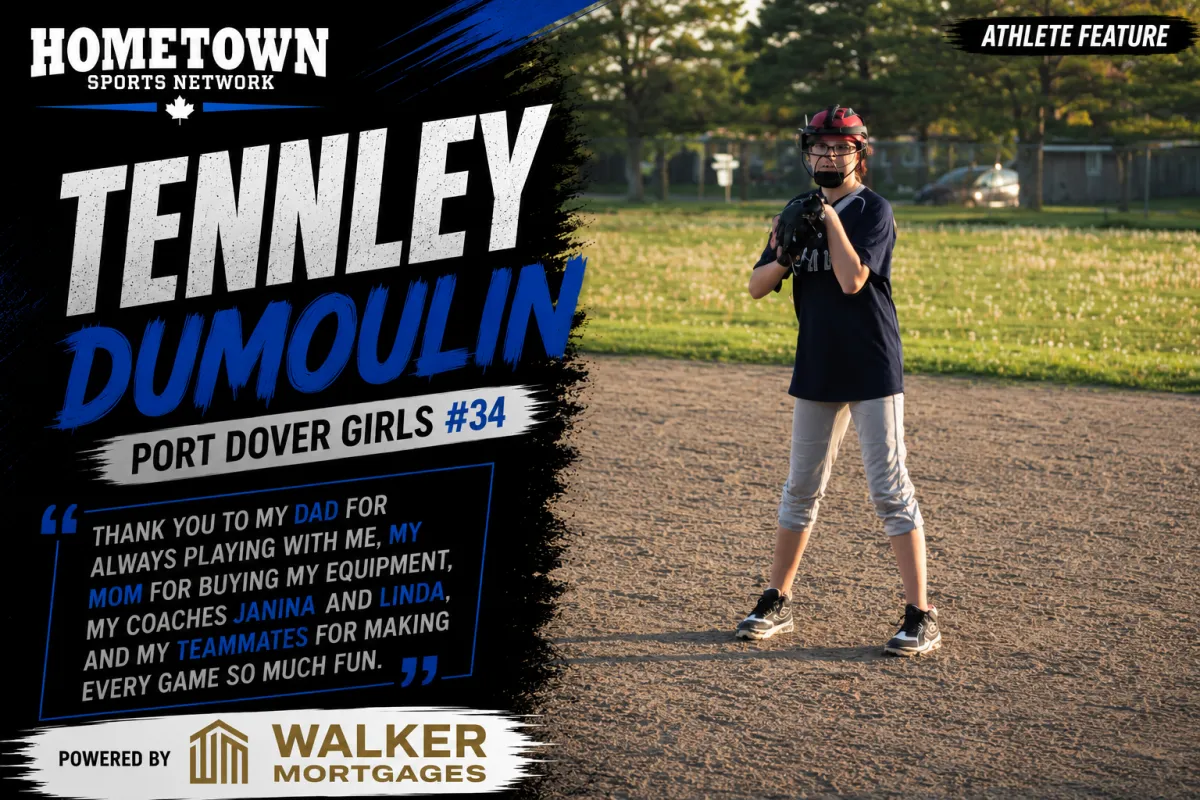 Tennley Dumoulin, Simcoe baseball player, age 13