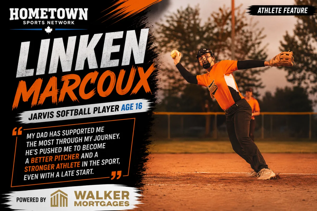 Linken Marcoux, Jarvis softball player, age 16