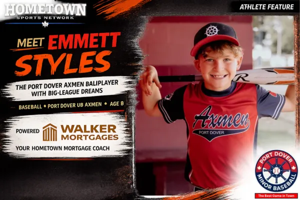 Emmett Styles, Port Dover baseball player, age 8