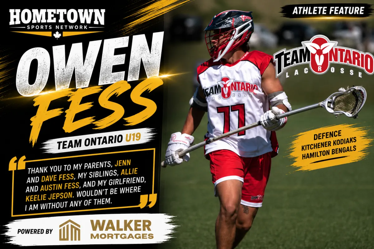 Owen Fess, Caledonia lacrosse player, age 19