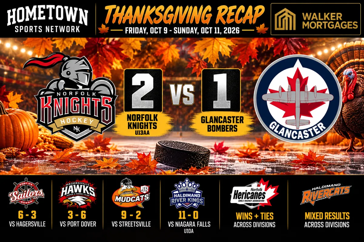 Hometown Sports Network recap, October 2 to October 4, 2026, Port Dover Sailors and Dunnville Mudcats