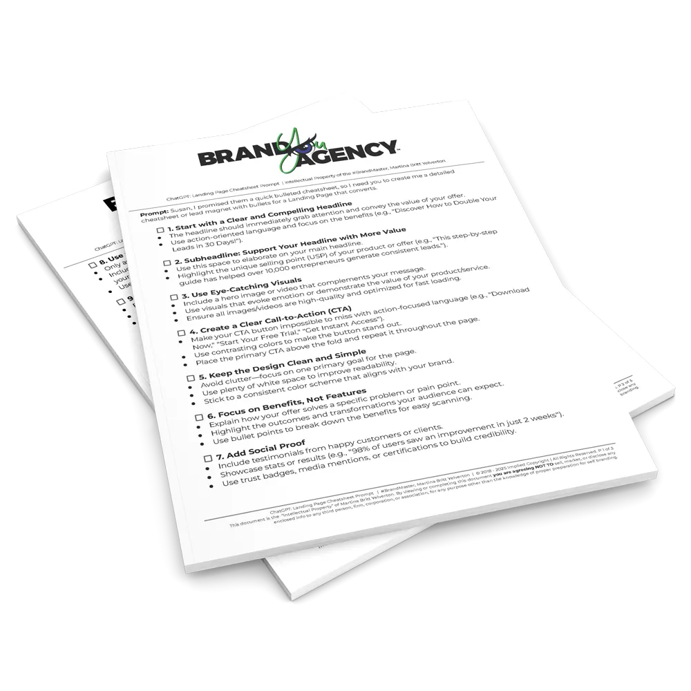 BrandYOU Agency Checklist