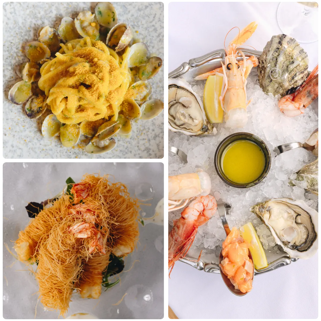 Piatto di pesce crudo