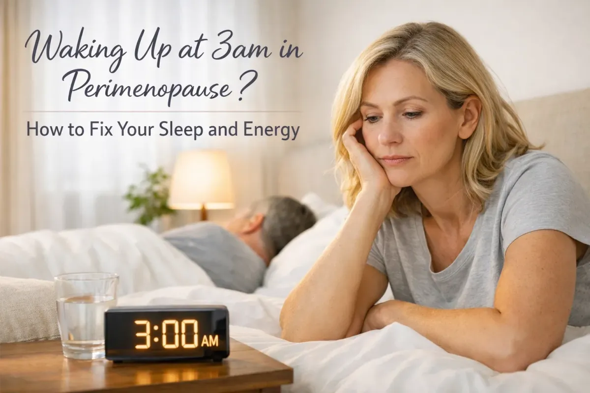 Why You’re Waking Up at 3am in Perimenopause (And How to Fix Your Sleep)