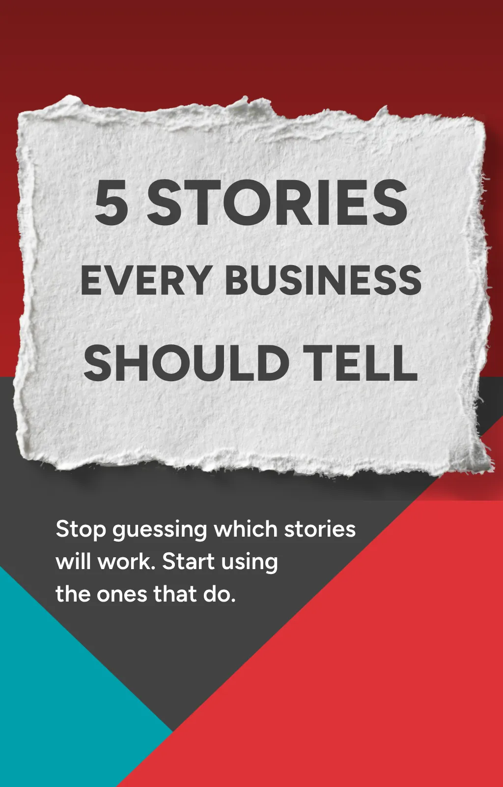 Mockup of the eBook '5 Stories Every Business Should Tell'
