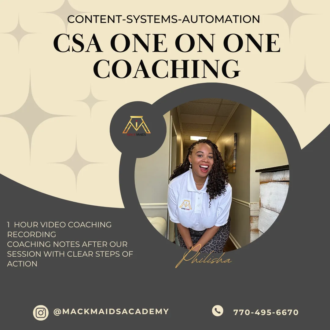CSA One on One Coaching: 1 hour video coaching with recording and coaching notes