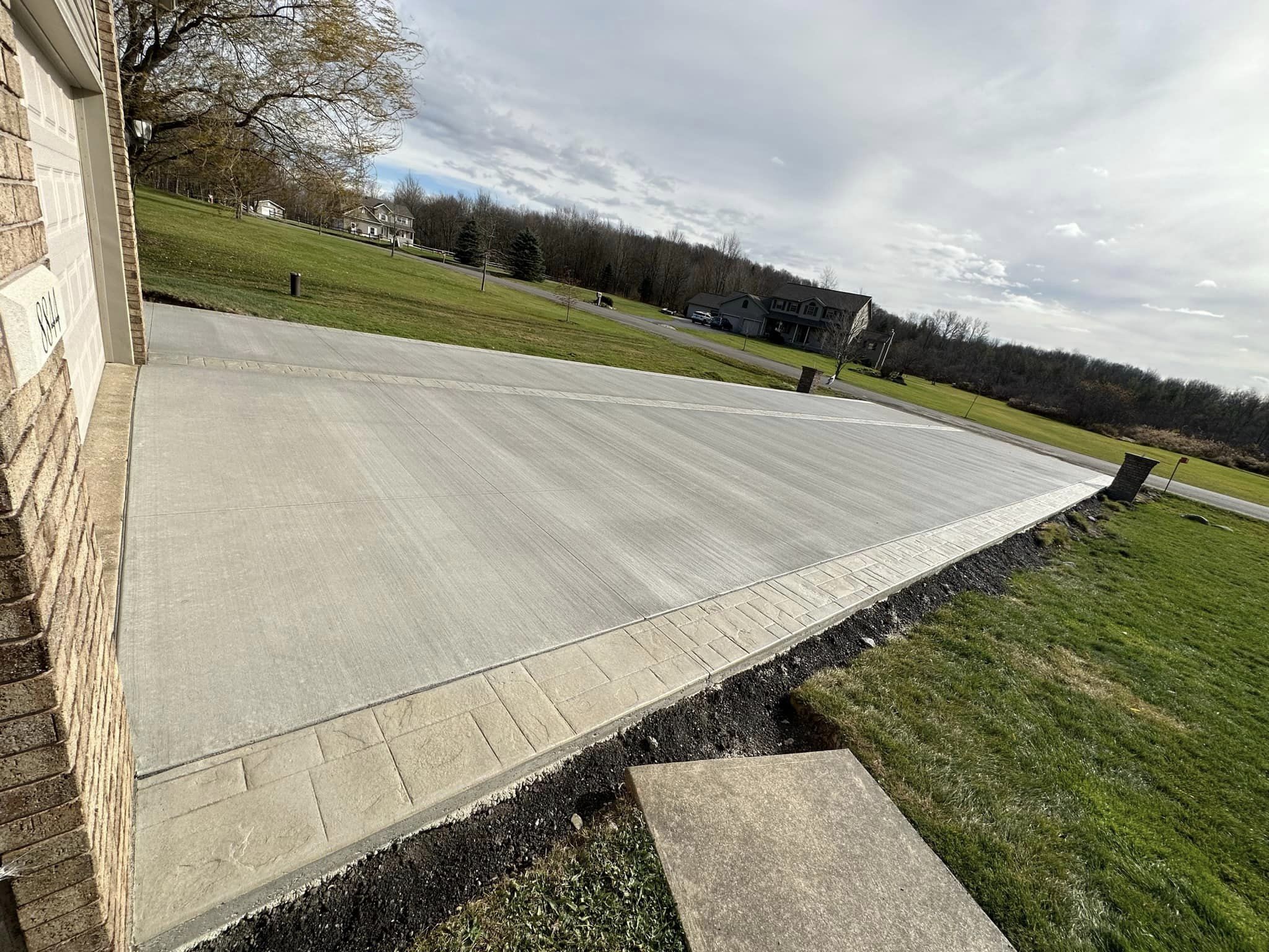 Erie Concrete builds and installs Driveway