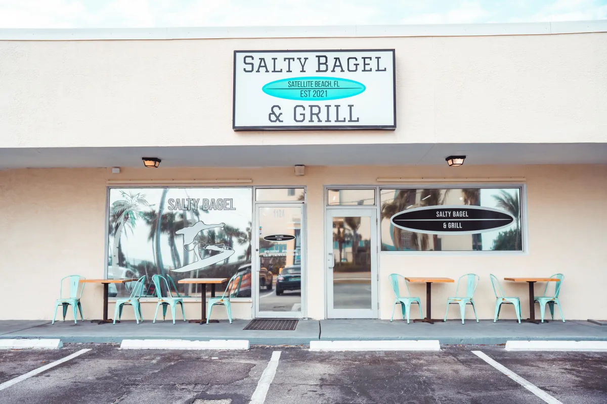 Salty Bagel Satellite Beach Front Entrance