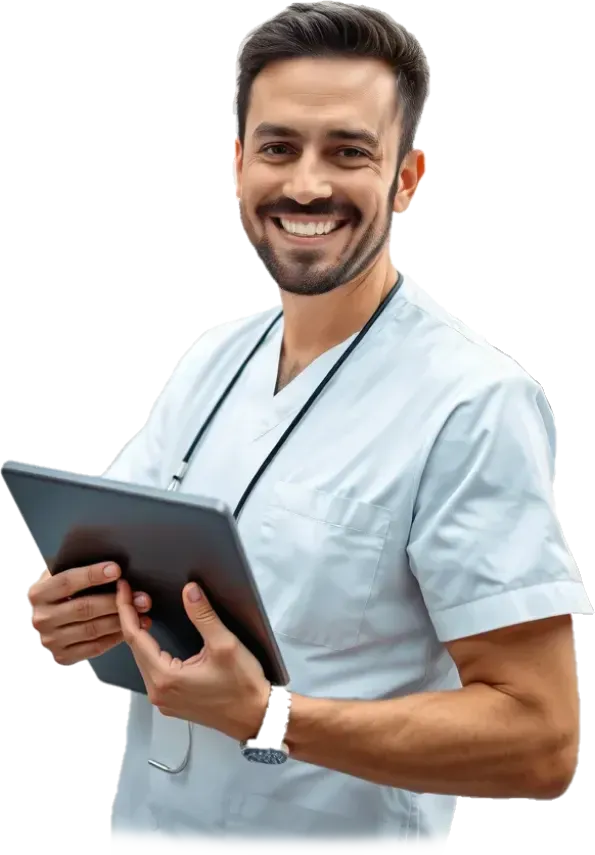 happy smiling dentist