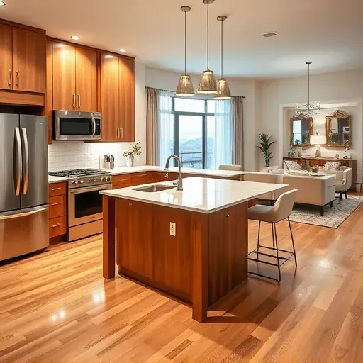 Renovated Sugarhouse kitchen with modern wood cabinetry, stainless steel appliances, granite island, and natural light.