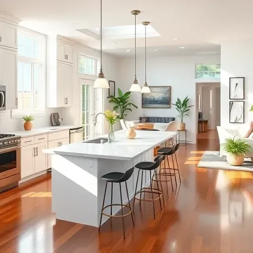 Modern kitchen in Capitol Hill UT featuring white cabinetry, marble countertops, and sleek stainless steel appliances