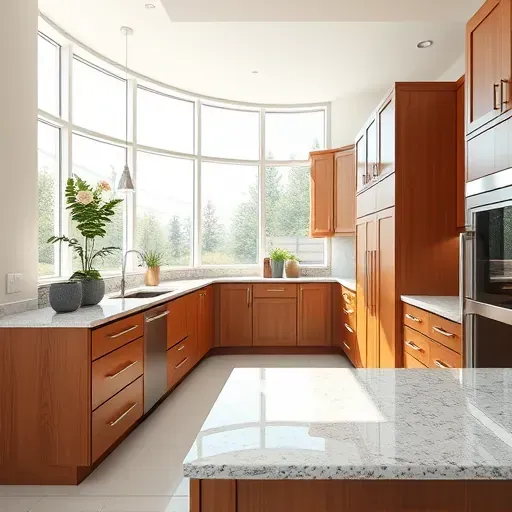 Custom high-end wood kitchen cabinets in Herriman Utah with polished granite countertops and modern stainless steel appliances