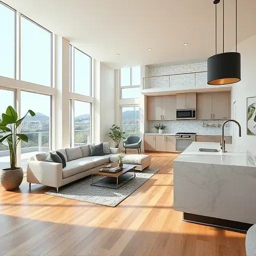 Completed home remodeling project in Bountiful UT featuring modern design and a bright open-concept living area.