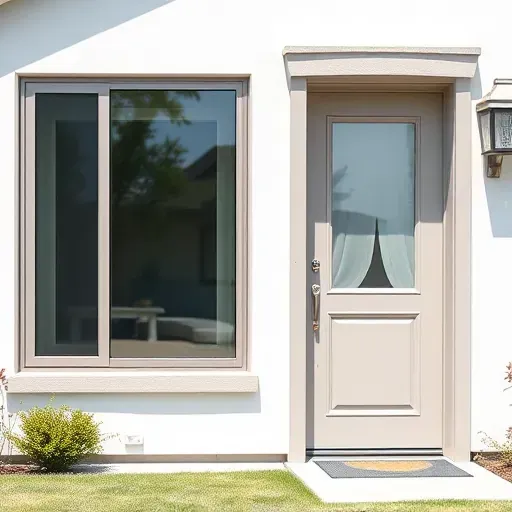 Freshly installed sleek energy-efficient windows and stylish modern doors on a well-maintained suburban home in Herriman UT