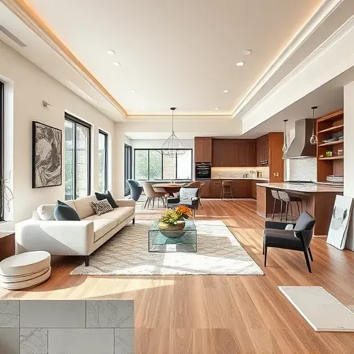 Renovated living room in Federal Heights, UT, featuring modern finishes, hardwood floors, stylish furniture, and natural light.